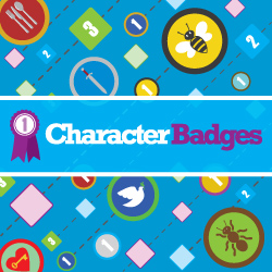 Character Badges: Charts and flashcard to walk step by step towards developing Godly character in your kids.