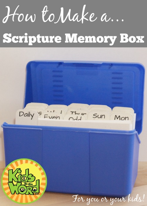 Scripture Memory Box