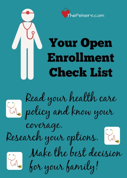 A simple check list for open enrollment. 