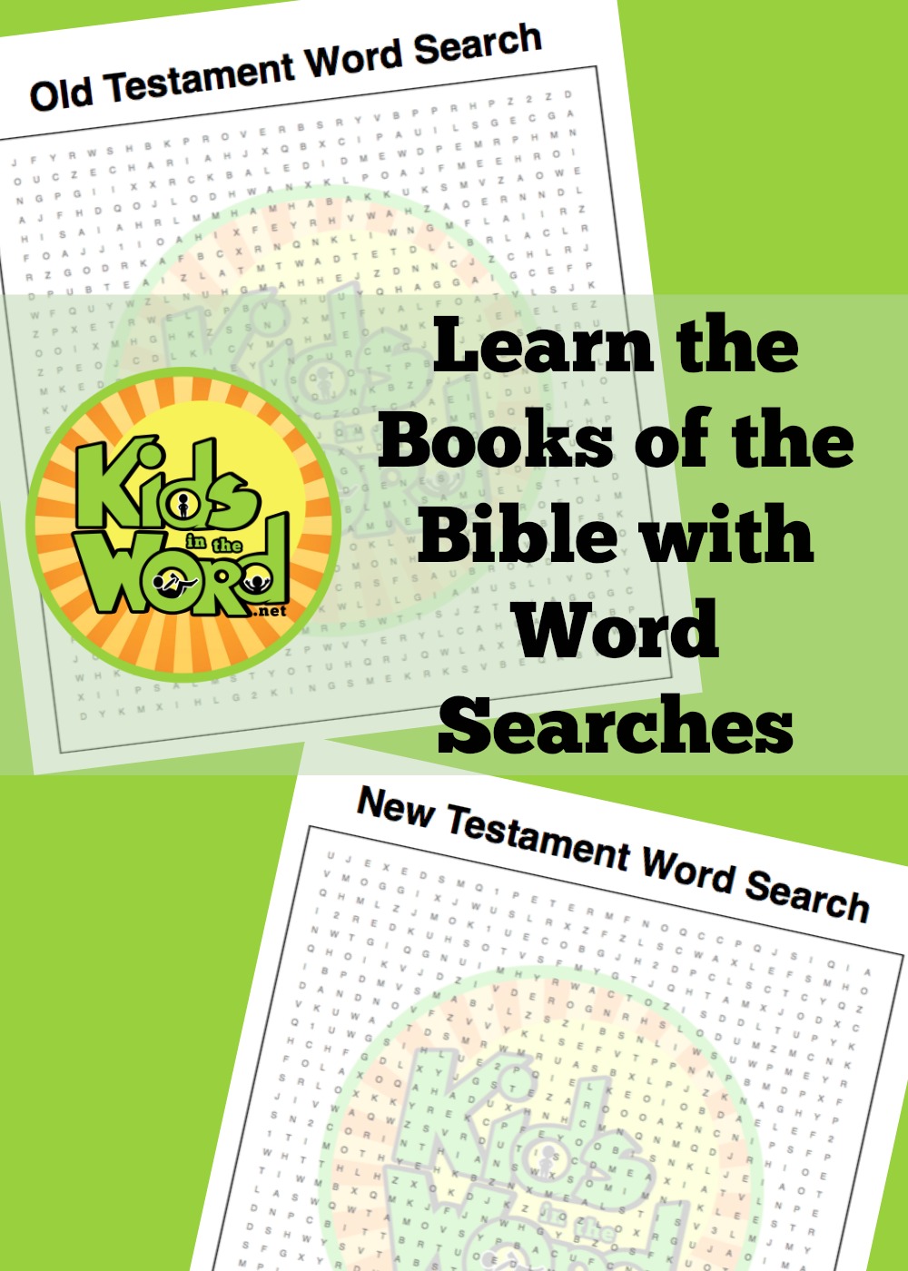 Help your kids become familiar with the names of the books of the Bible using these word searches at KidsintheWord.net