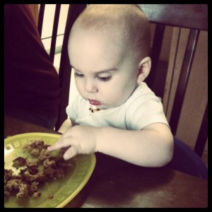 Jacob Enjoying GF Banana Muffin