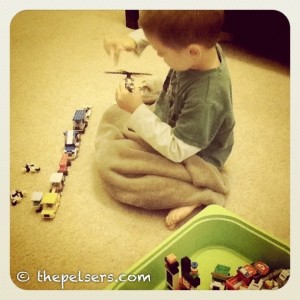 Jonathan Playing with Legos