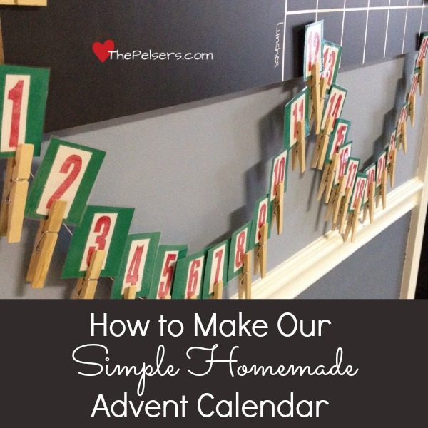 Simple Homemade Advent Calendar