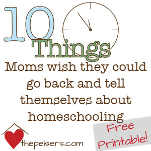 10 Things Mom's Homeschooling Printable