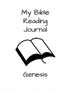 Bible Reading Journal - Genesis