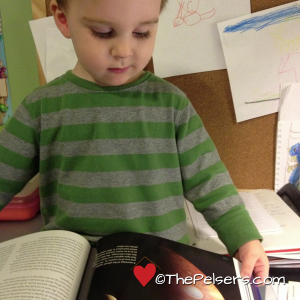 Jacob Reading The Stargazers Guide