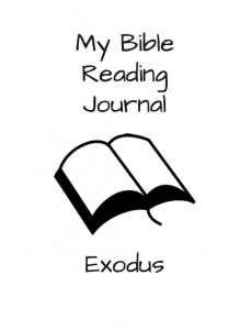 Exodus Bible Reading Journal