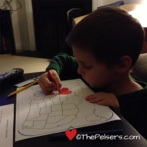 Jonathan coloring election map