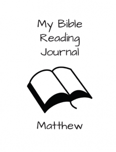 Matthew Bible Reading Journal