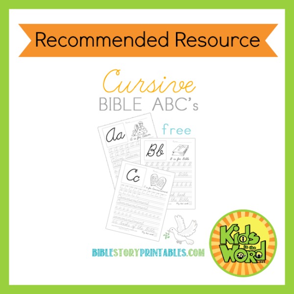 Cursive Bible ABCs