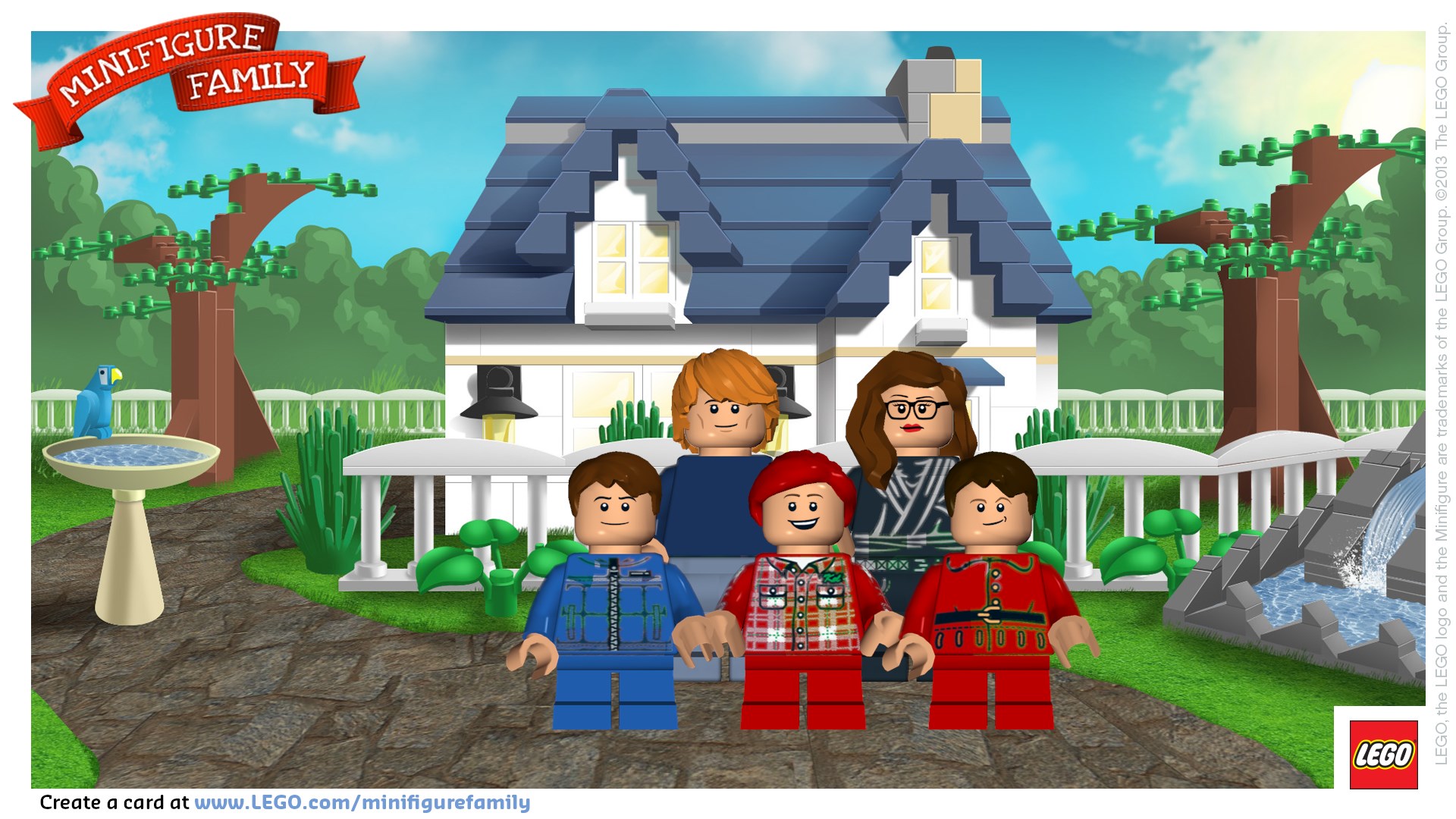 LEGO Minifigure Family Card