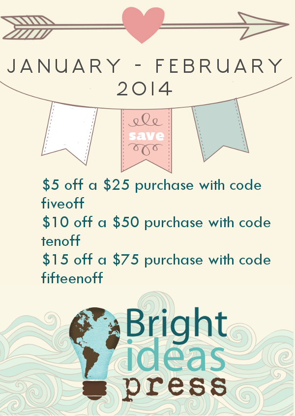 Great discount codes for Bright Ideas Press. Good thru 2-28-14. At ThePelsers.com.