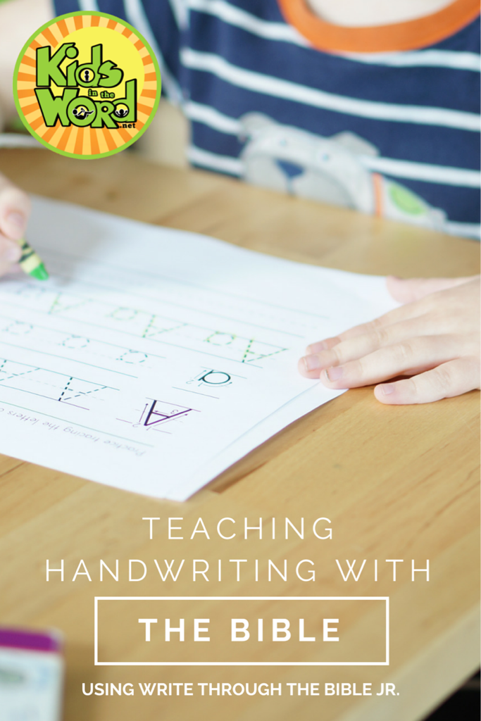 Teaching Handwriting with the Bible - Write Through the Bible Jr.